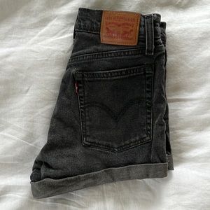 Size 26 Levi’s High Rise Denim Shorts with Stretch